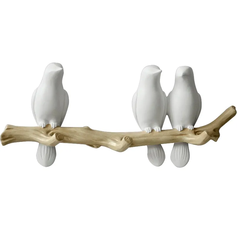 Resin Bird Wall Decoration Hanger Holder