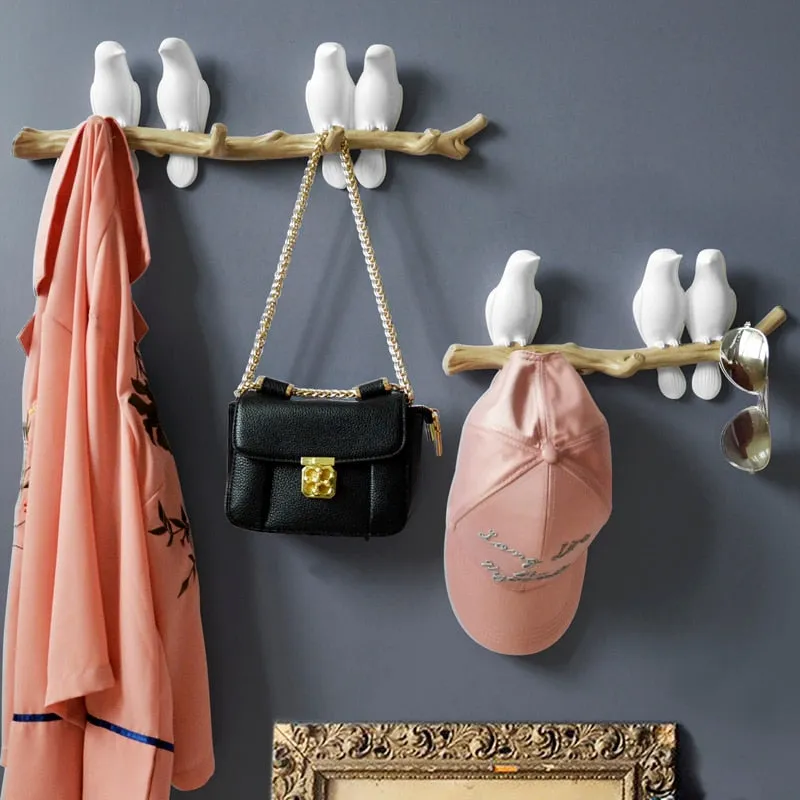 Resin Bird Wall Decoration Hanger Holder