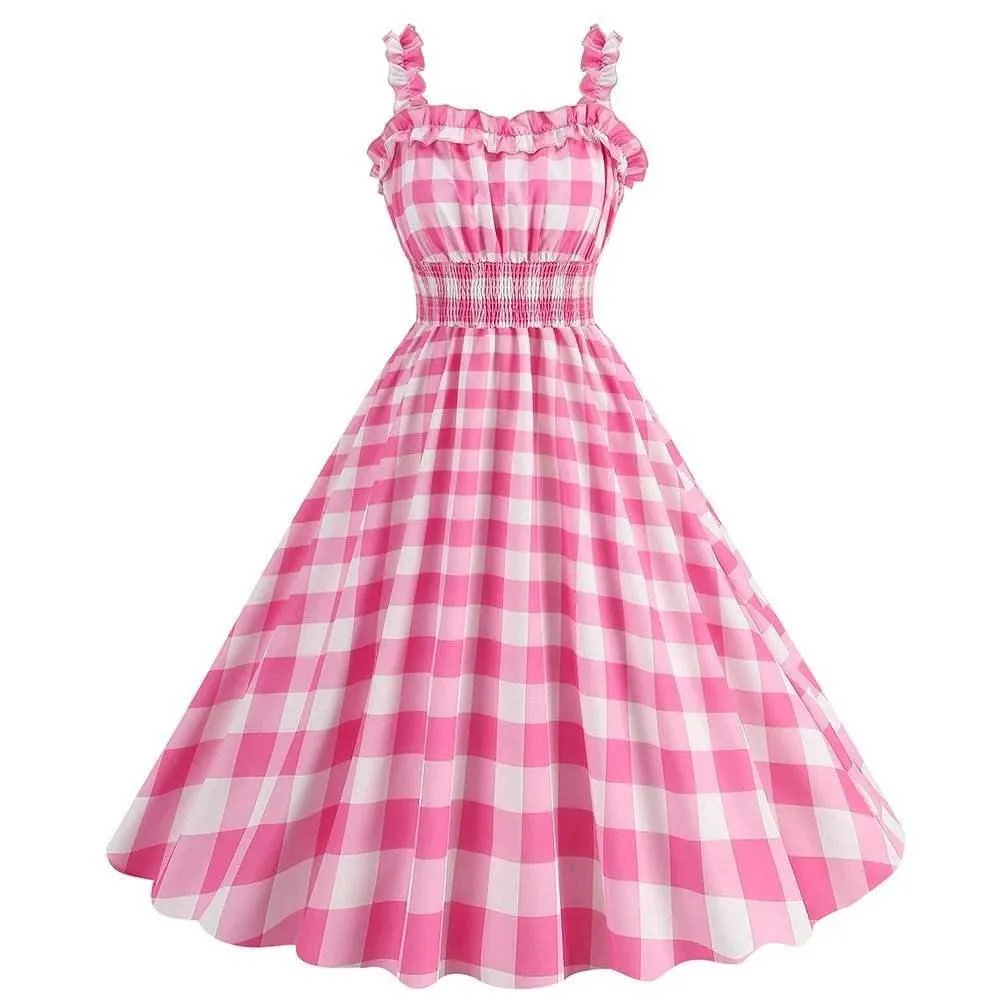 Retro Plaid Vintage Dresses From the 50s, 60s and 70s