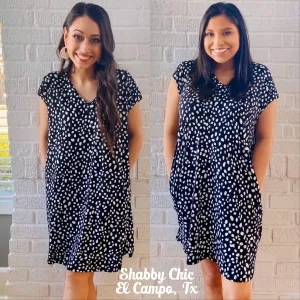 Reversed Dalmation Dress