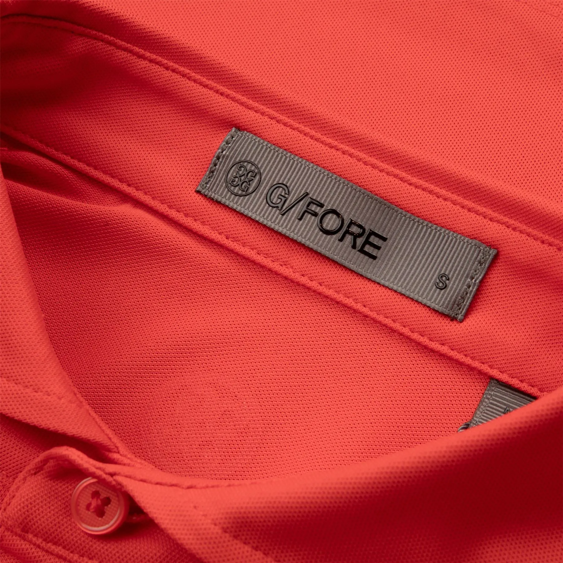 Rib Gusset Skull & Tees Tech Pique Polo Poppy