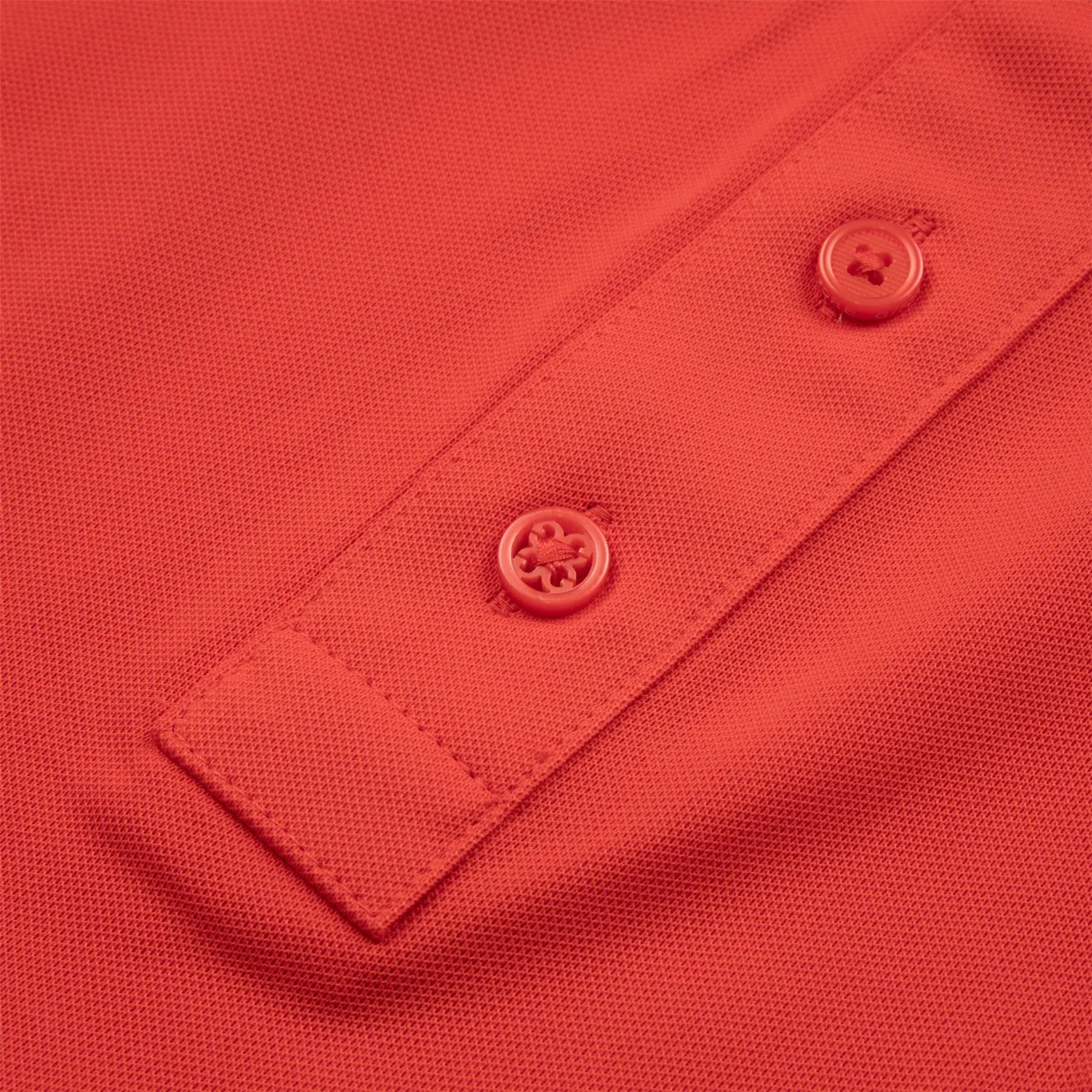 Rib Gusset Skull & Tees Tech Pique Polo Poppy