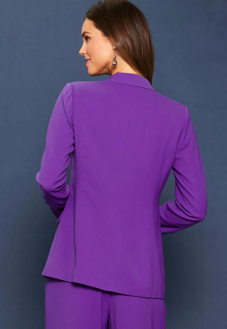 Rich Violet Boyfriend Blazer