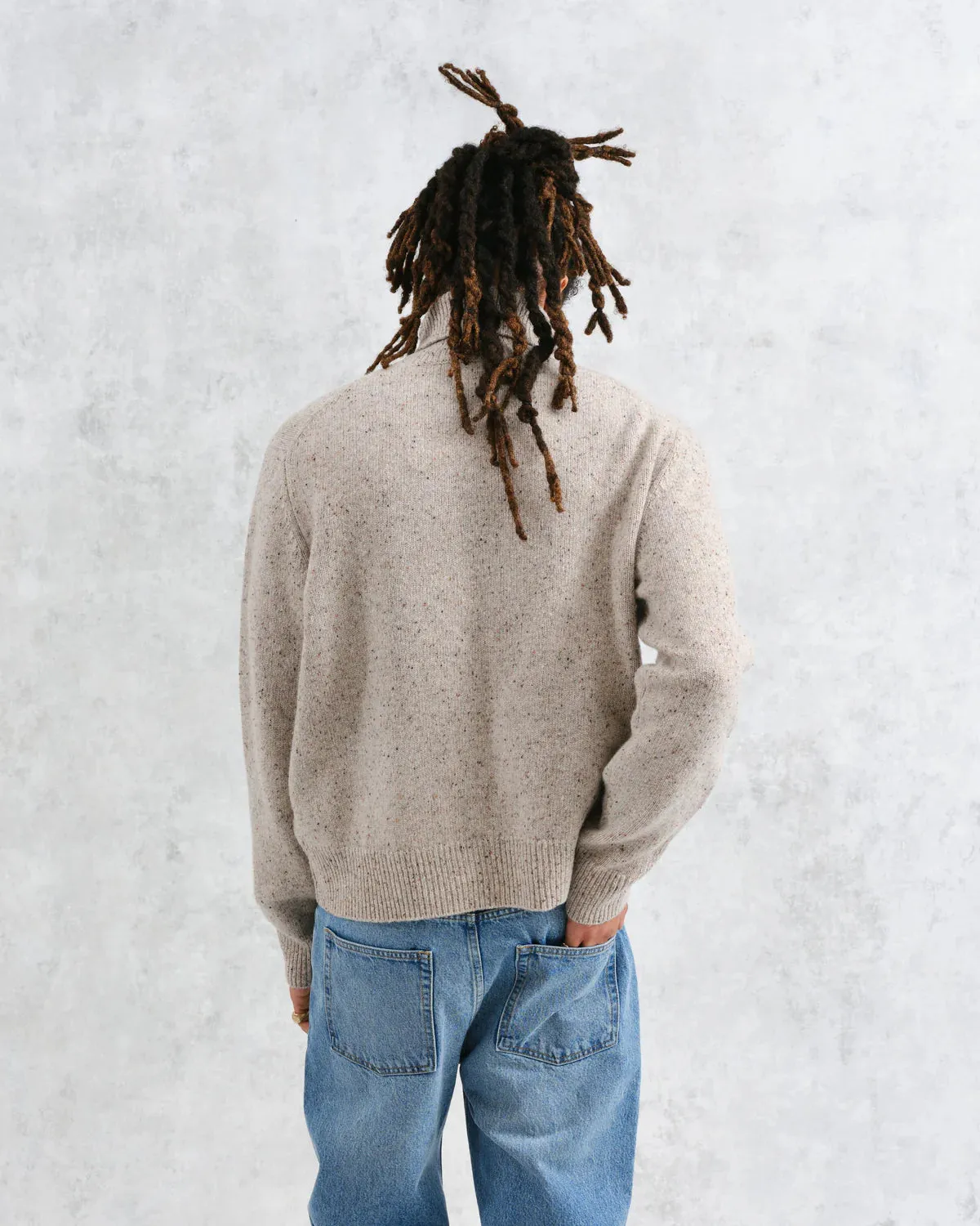 Ridgeway - Natural Donegal Roll Neck