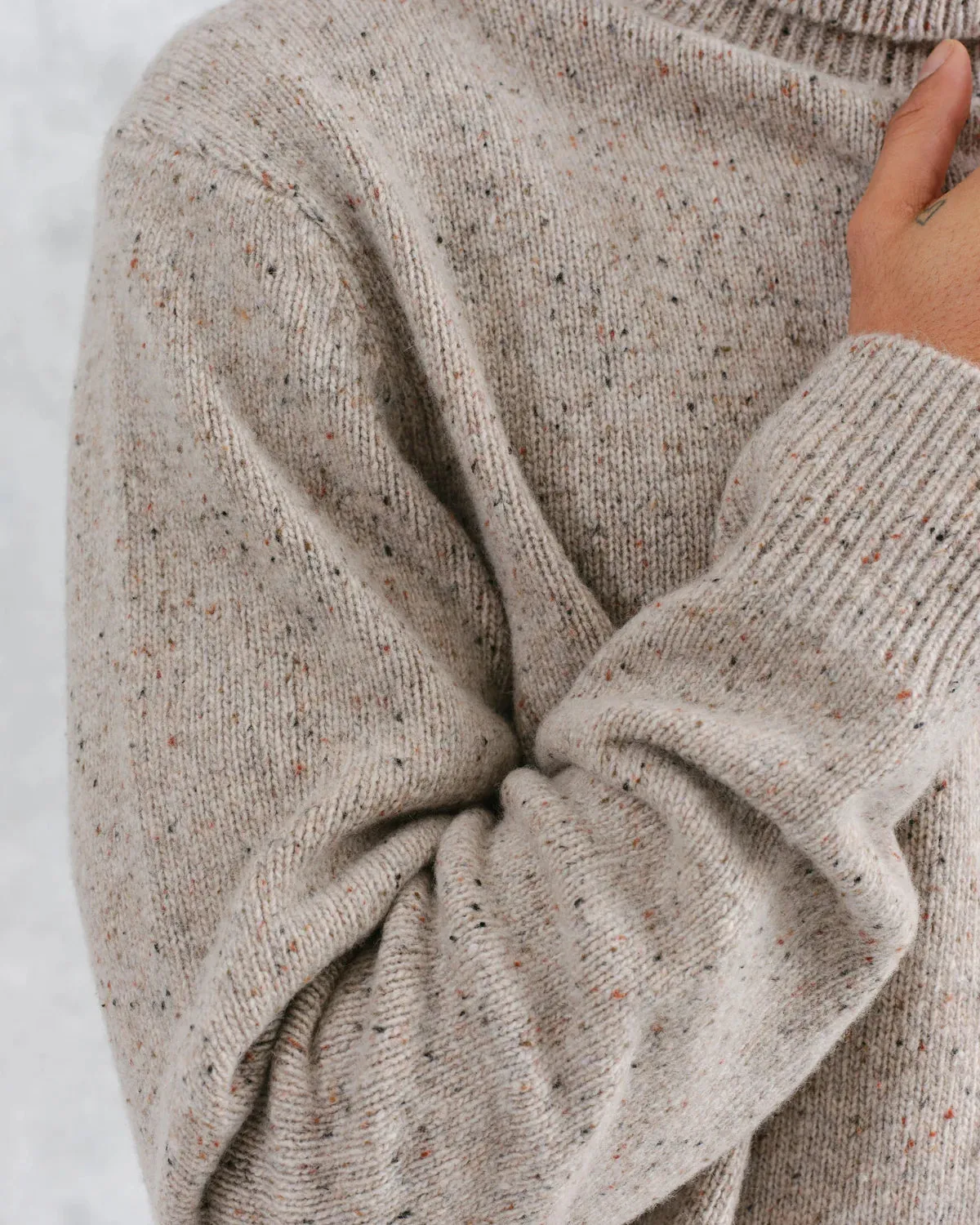 Ridgeway - Natural Donegal Roll Neck