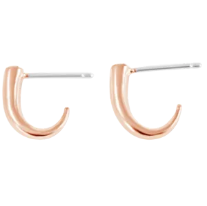 Rose Gold Tusk Hoops