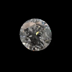 Round Brilliant Salt   Pepper Diamond | 0.58ct | Canada Origin