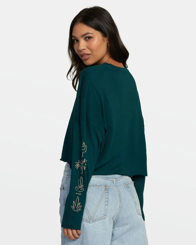 RVCA Womens Cloud Long Sleeve Tee