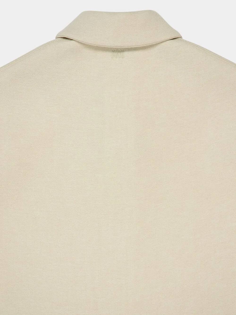 Sand Ami Cropped Wool-Viscose Polo
