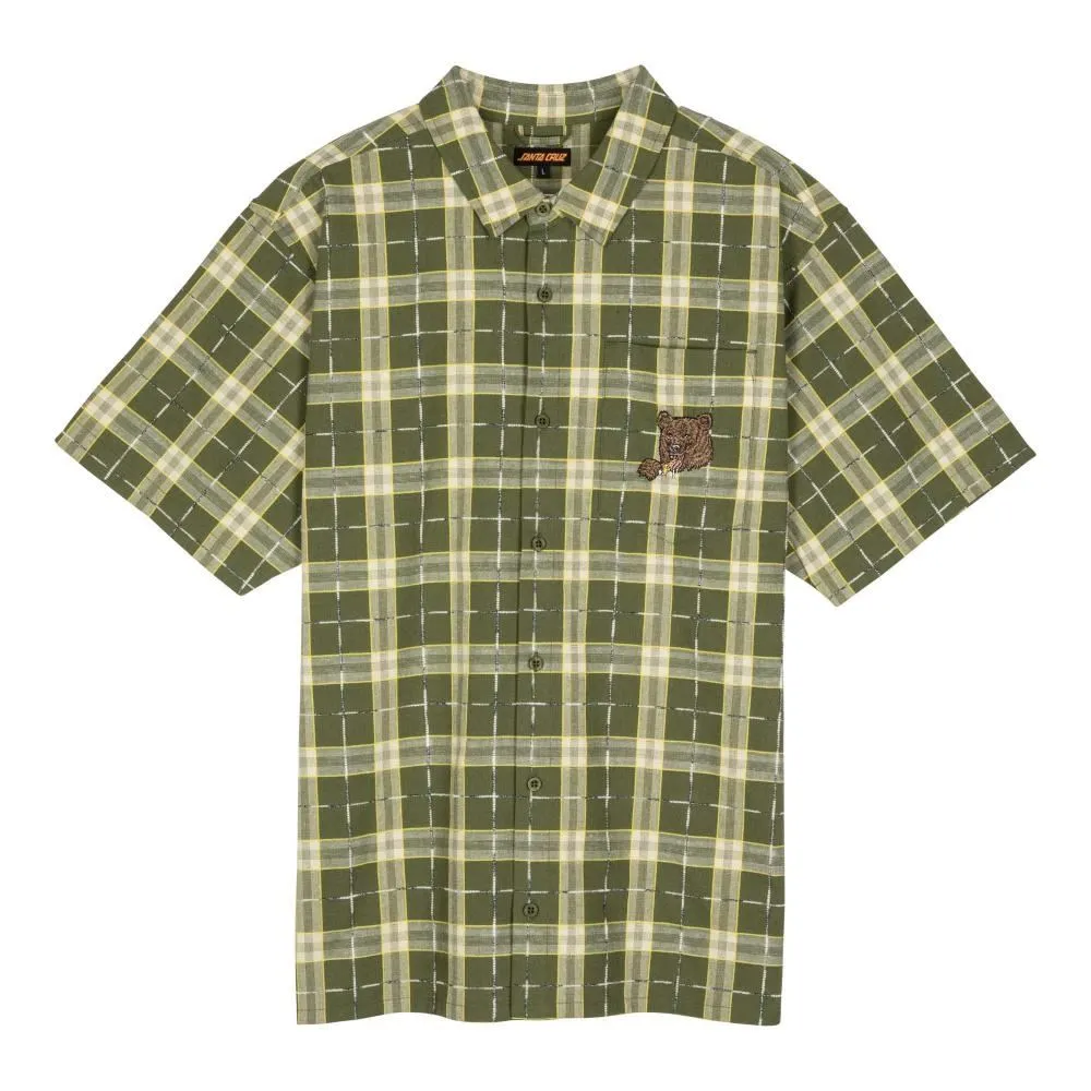Santa Cruz Shirt Braun Great Outdoors SS Shirt - Iguana Check