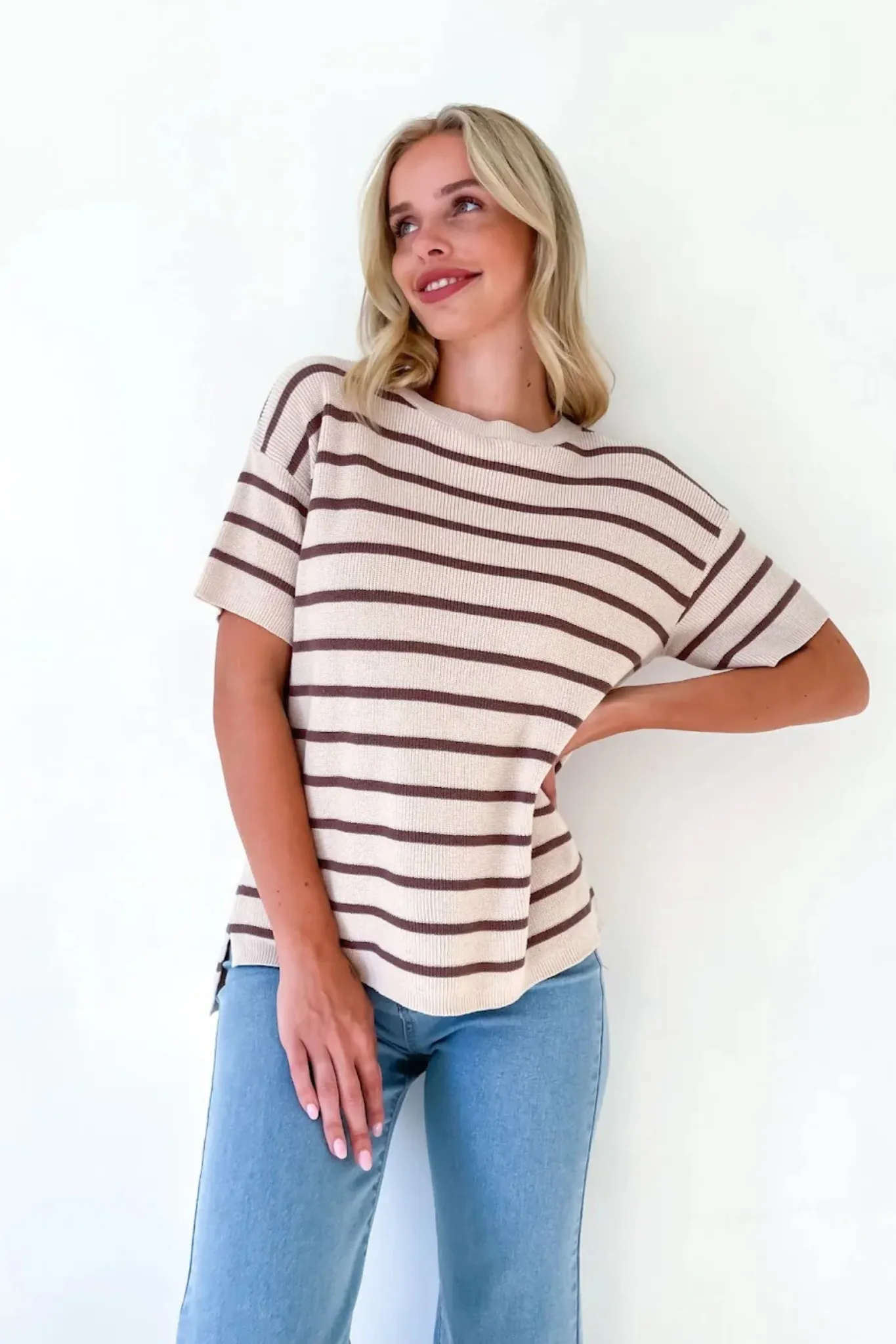Sav Knit - Caramel/Choc
