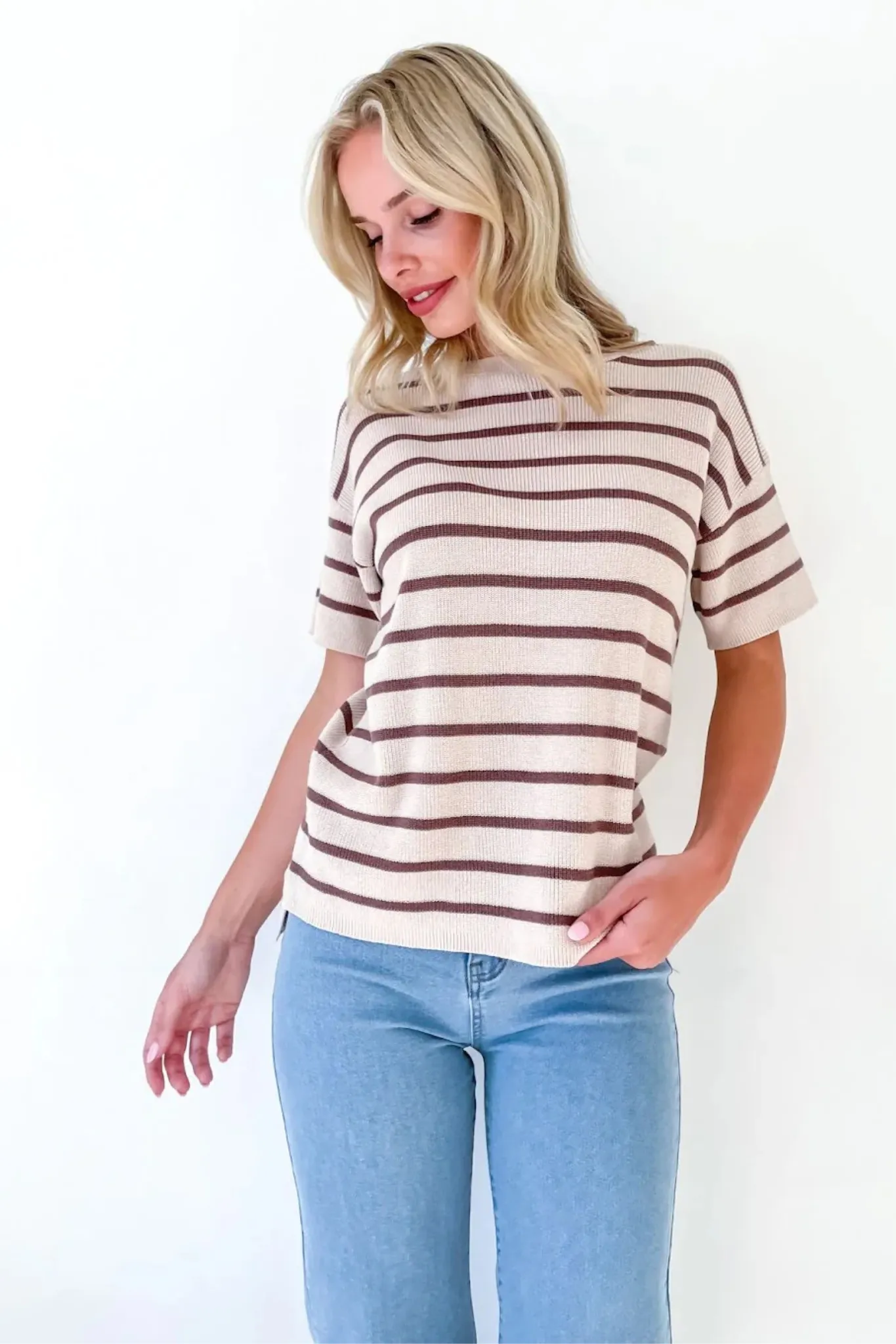 Sav Knit - Caramel/Choc