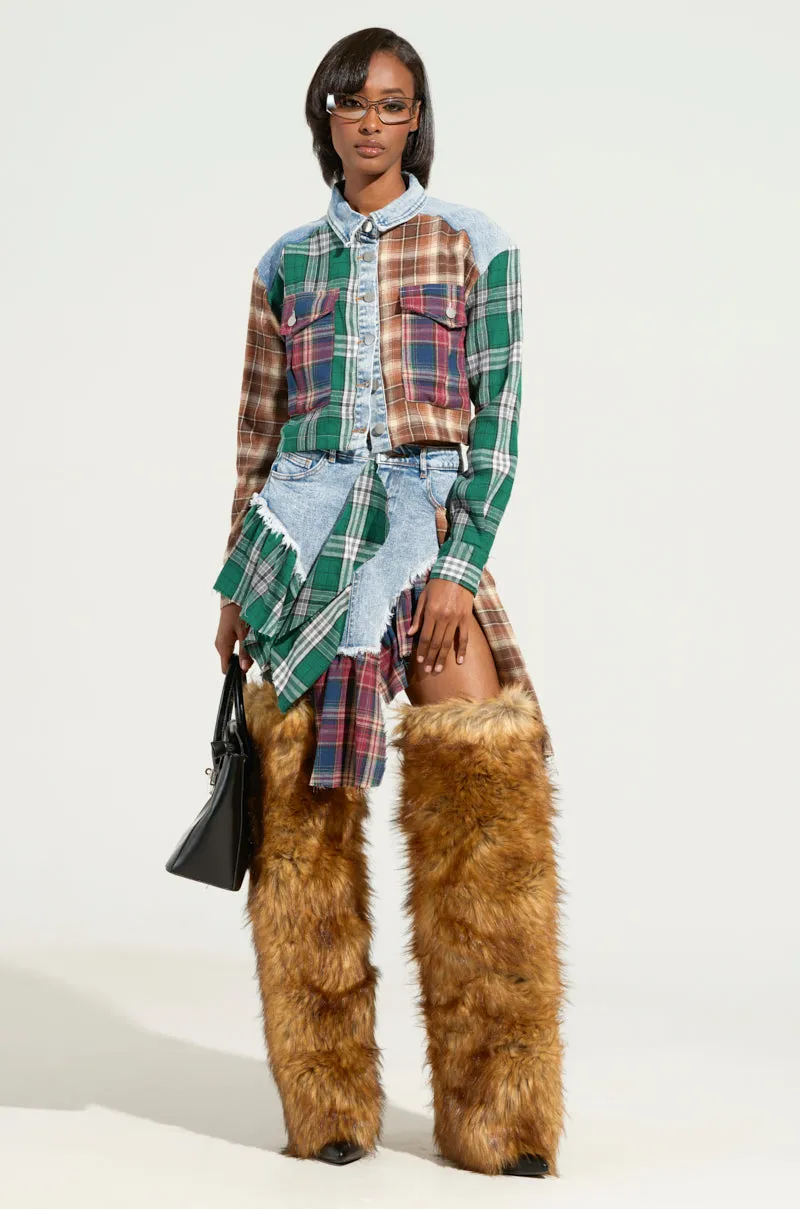 SAVE MYSELF DENIM SKIRT