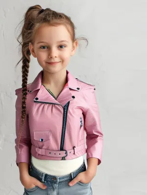 Savoir Chic Kids Leather Jacket for Girls