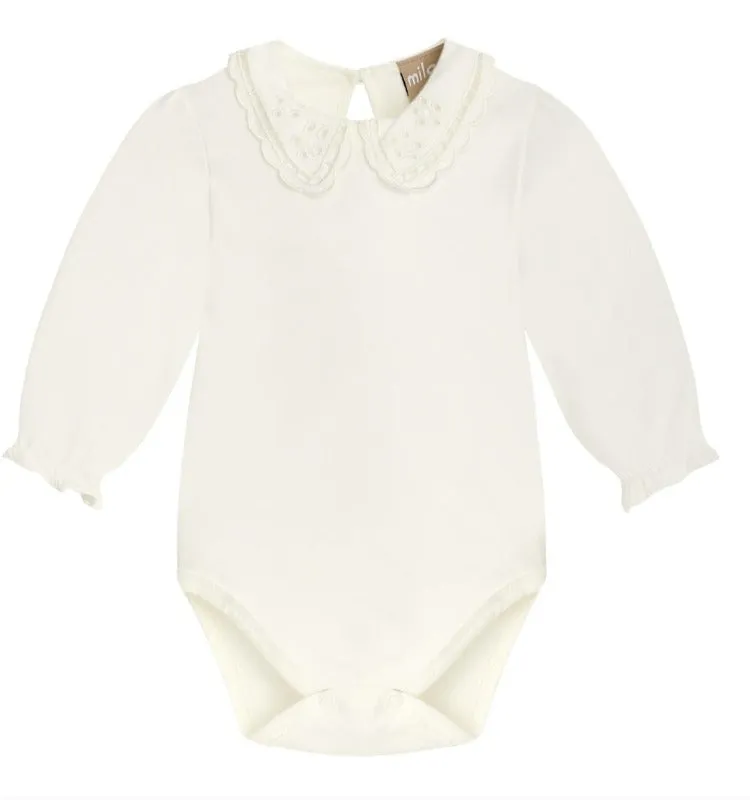 Scallop Collar Bodysuit