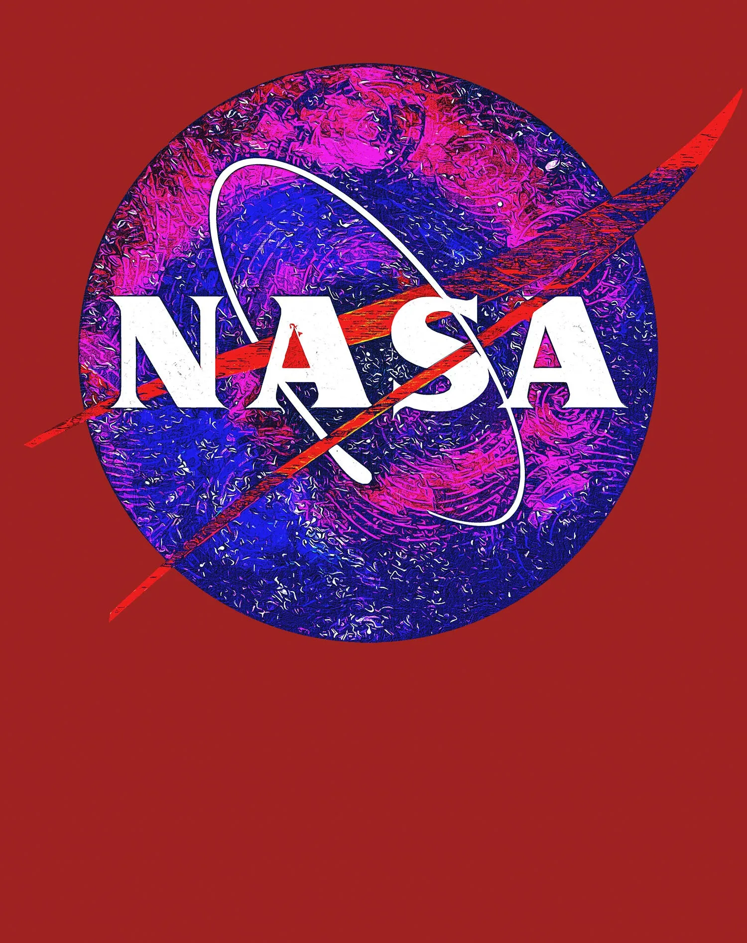 Science Space NASA Logo Classic Planet Galaxy Nerd Geek Chic Official Men's T-shirt