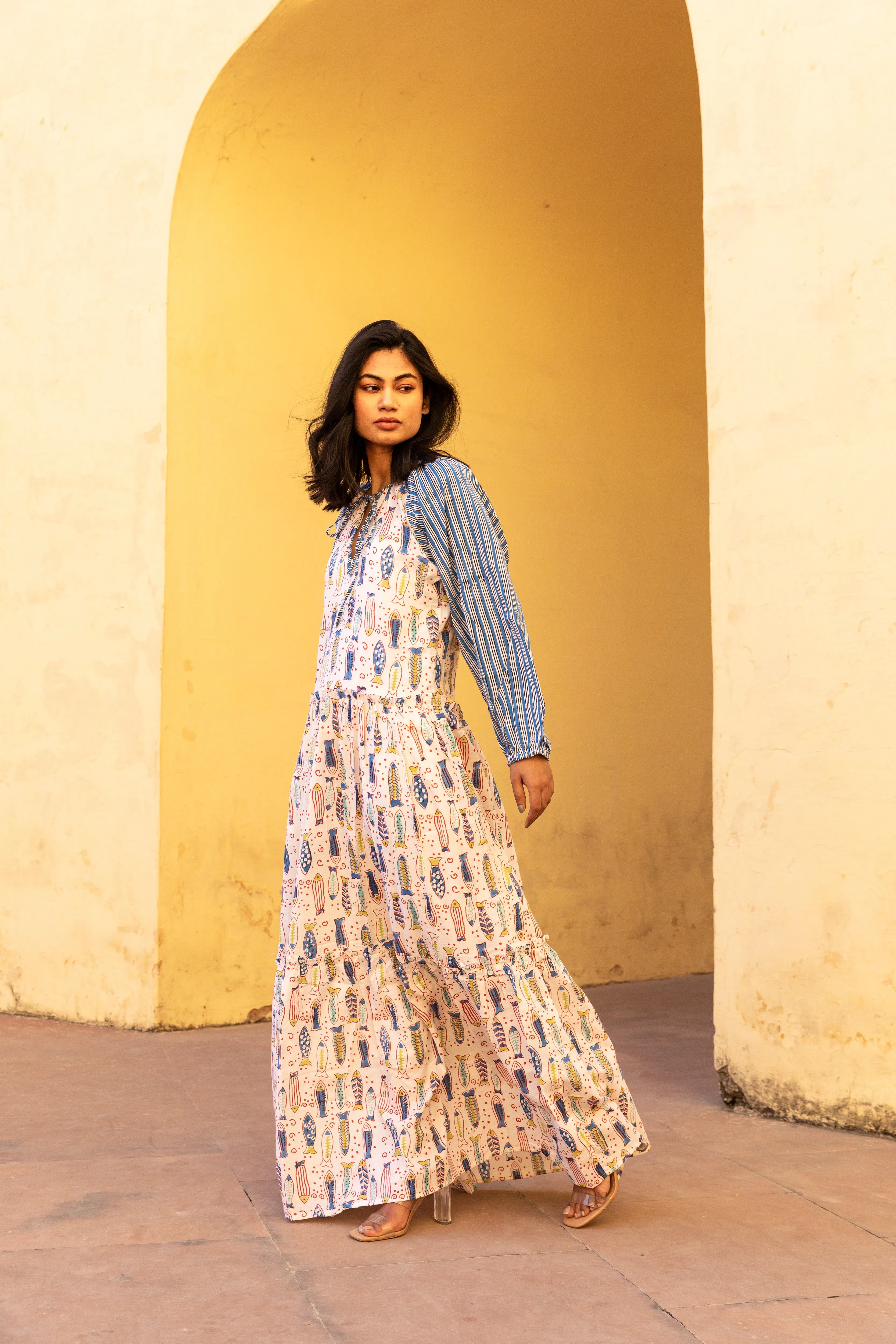 Sea breeze Tier Ruffle Dress