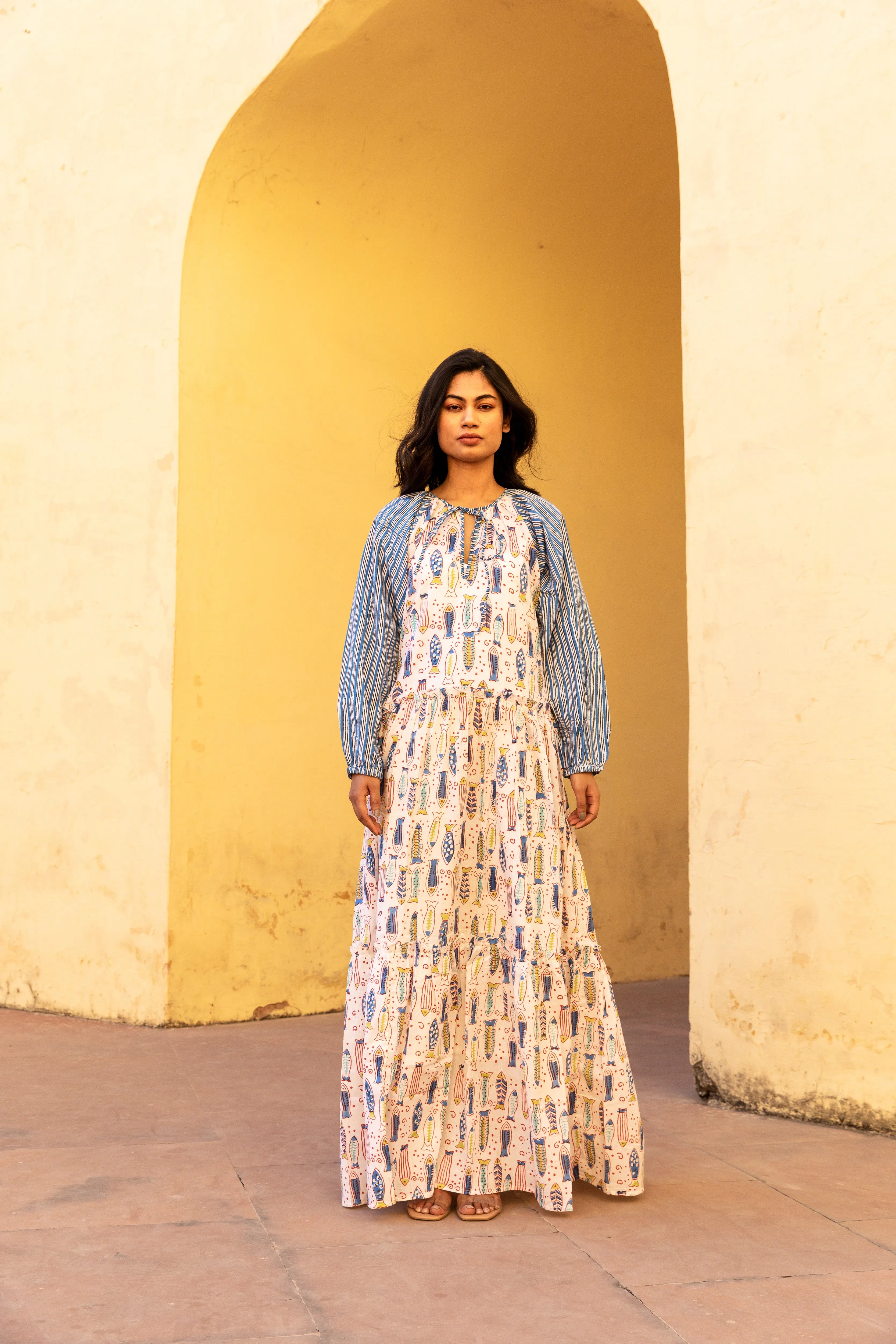 Sea breeze Tier Ruffle Dress