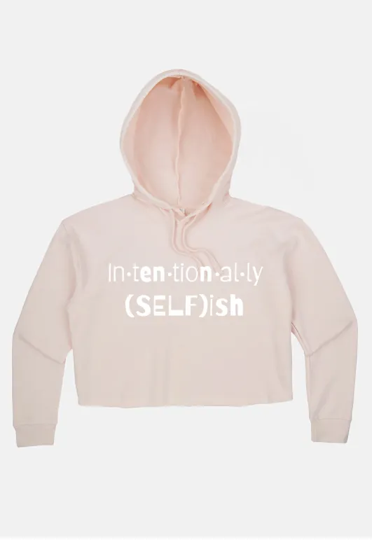 SELFish cropped hoodie