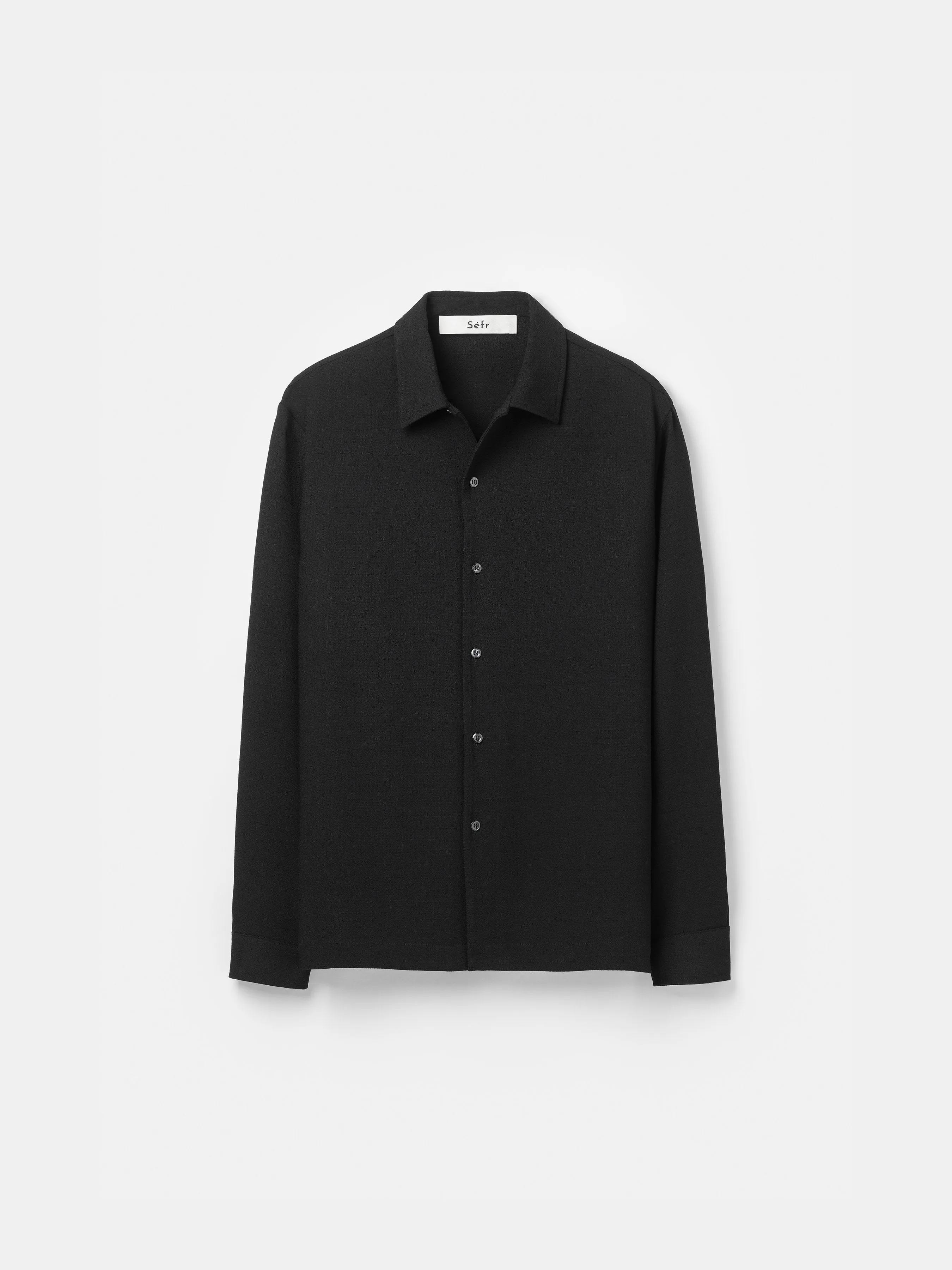 Sense Shirt | Black Crepe