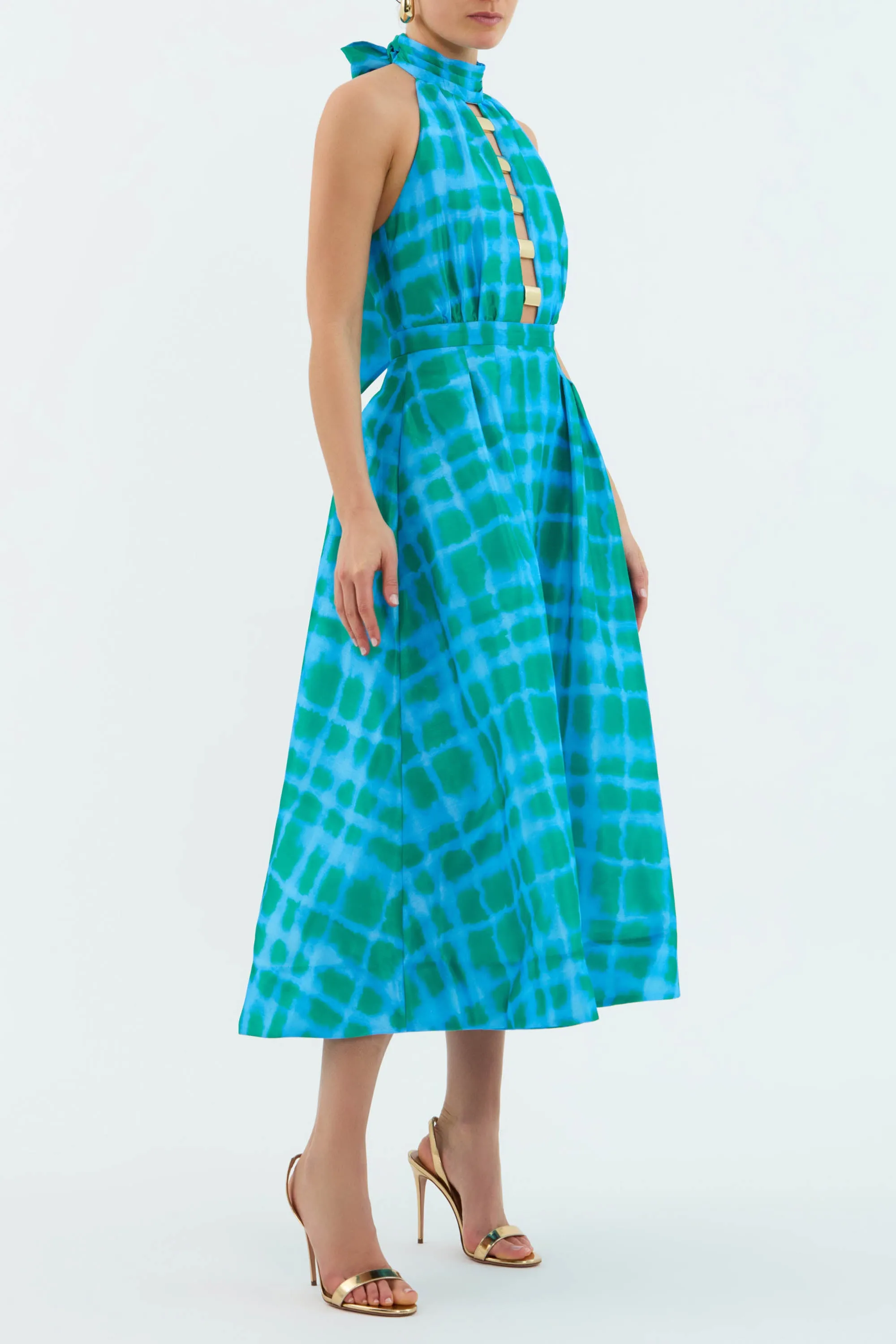 Serafina Halter Midi Dress