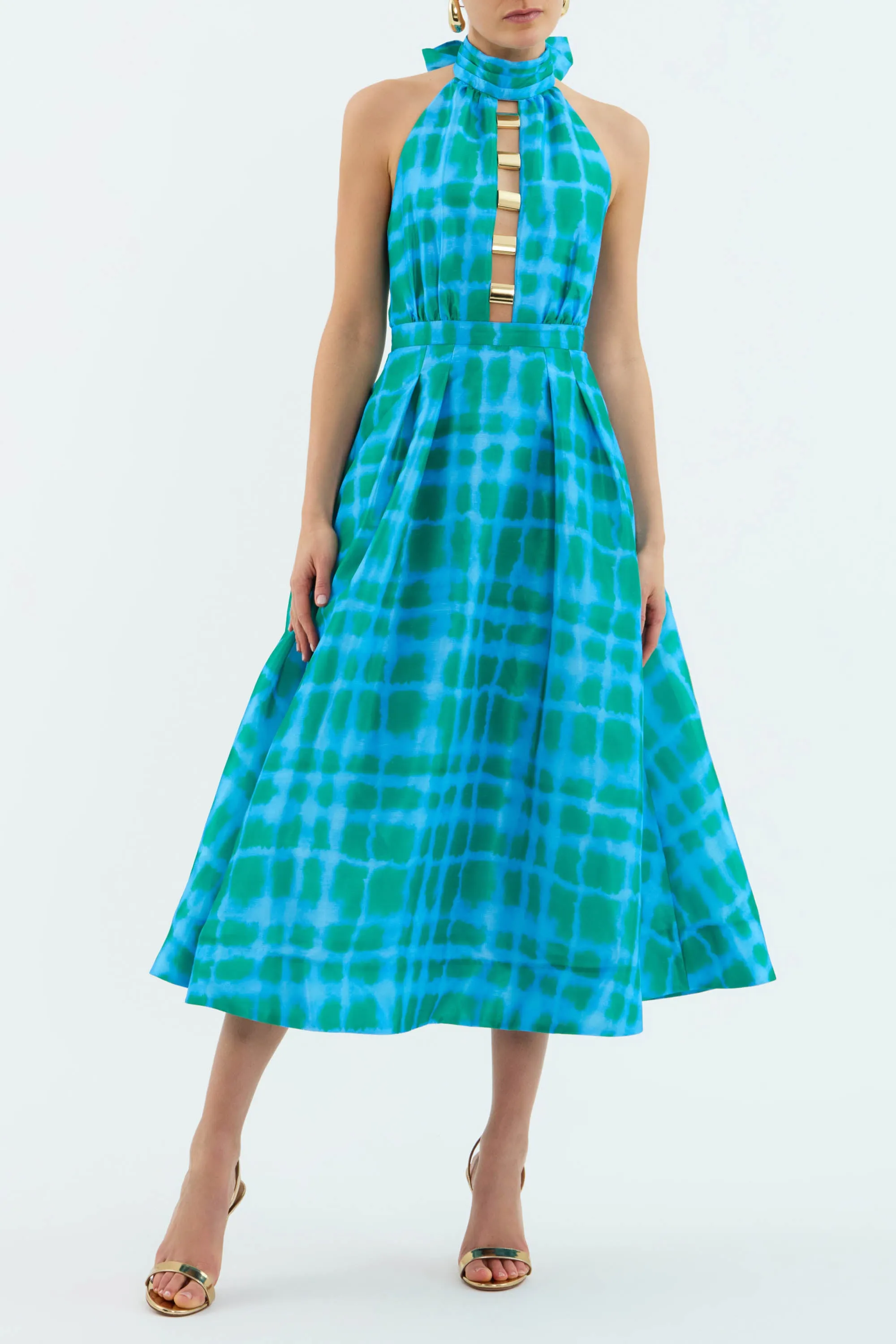 Serafina Halter Midi Dress