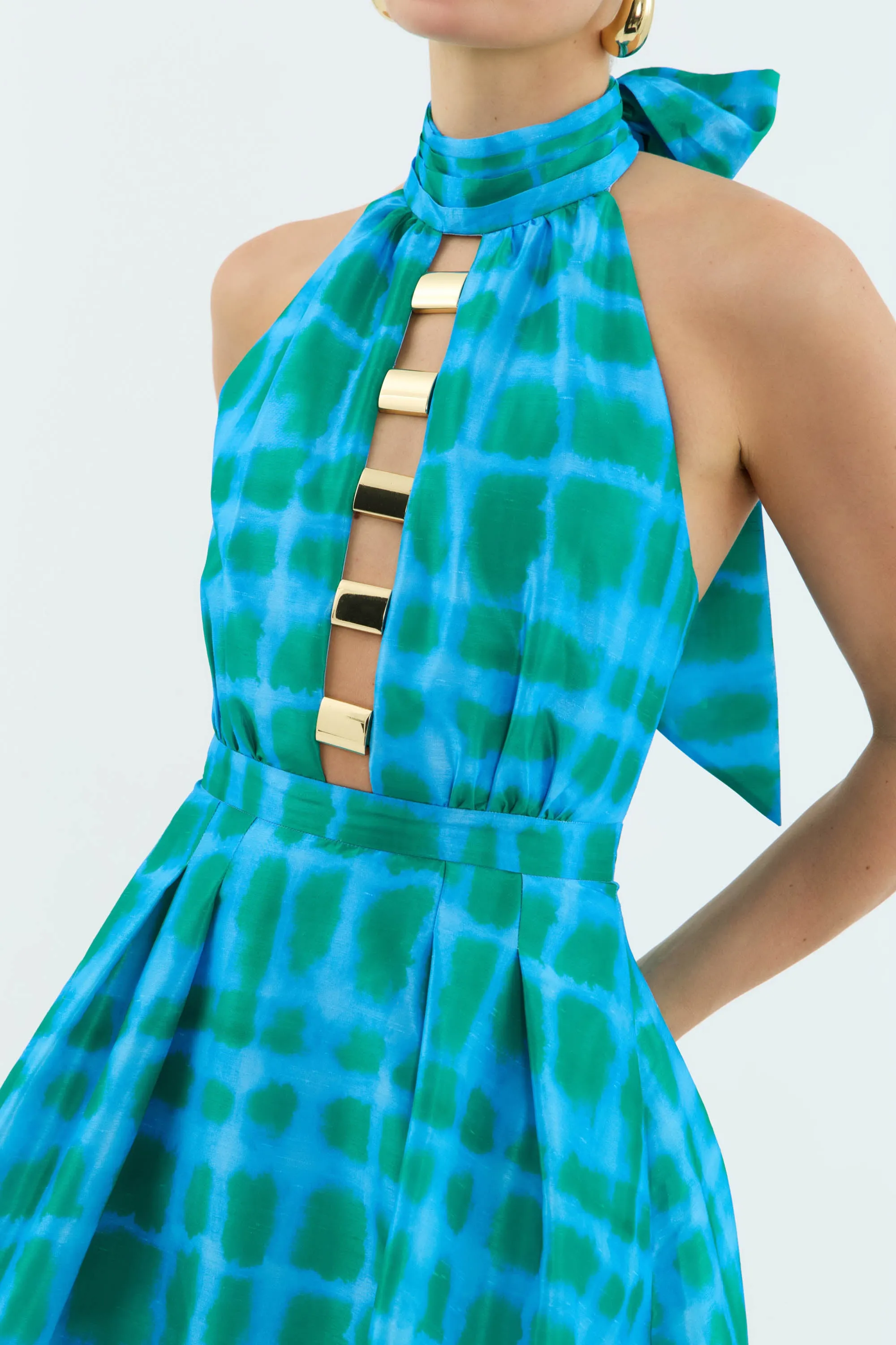 Serafina Halter Midi Dress