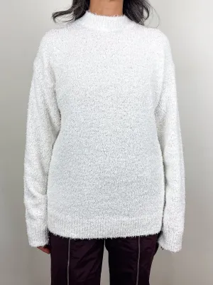 Serviette Crewneck Easy Pullover in Optic White
