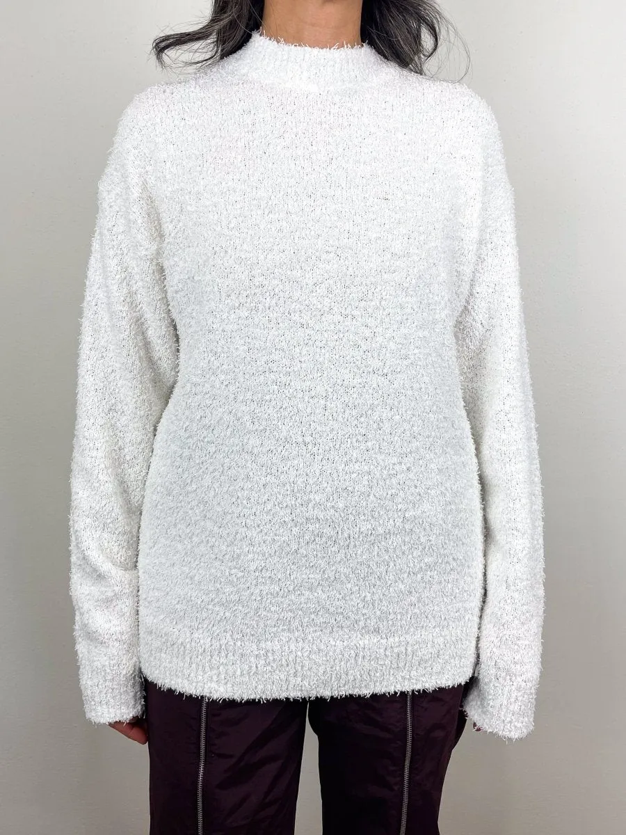 Serviette Crewneck Easy Pullover in Optic White