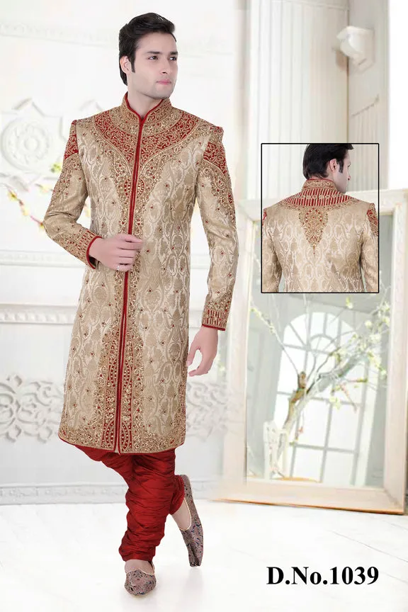 Sherwani (Custom Tailored) - (D.No.-1039)
