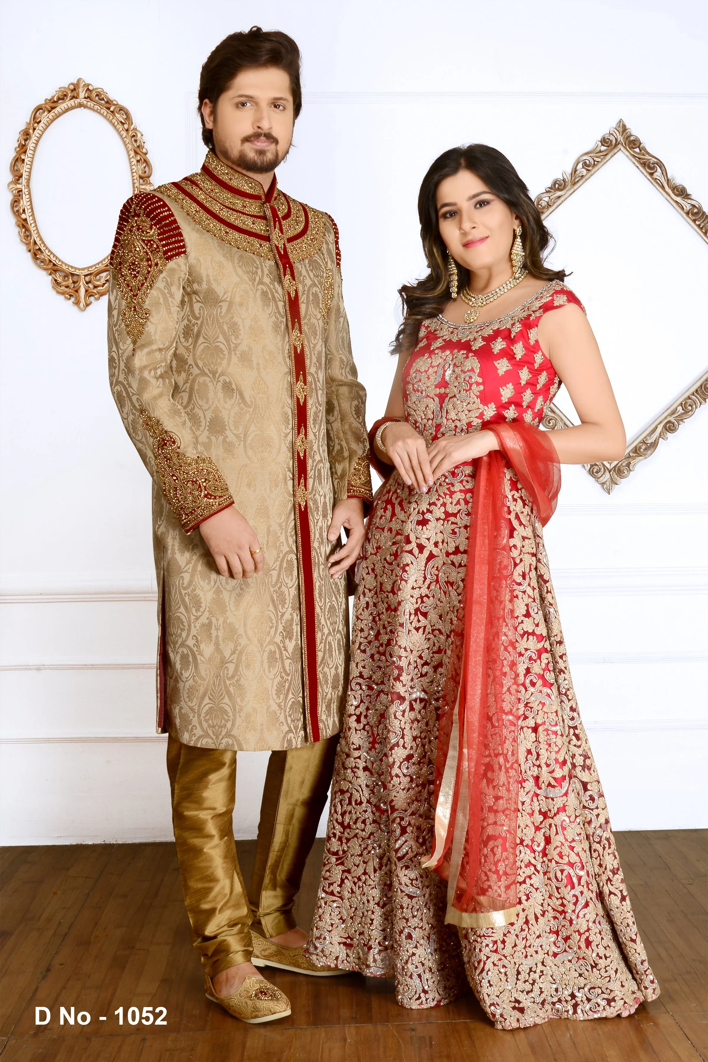 Sherwani (Custom Tailored) - (D.No.-1052)