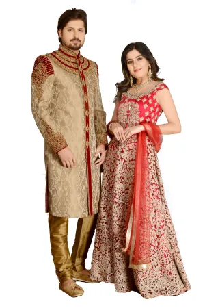 Sherwani (Custom Tailored) - (D.No.-1052)