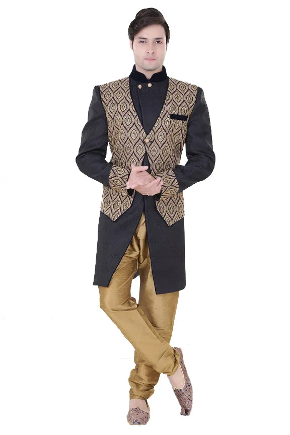 Sherwani (Custom Tailored) - (D.No.-1198)