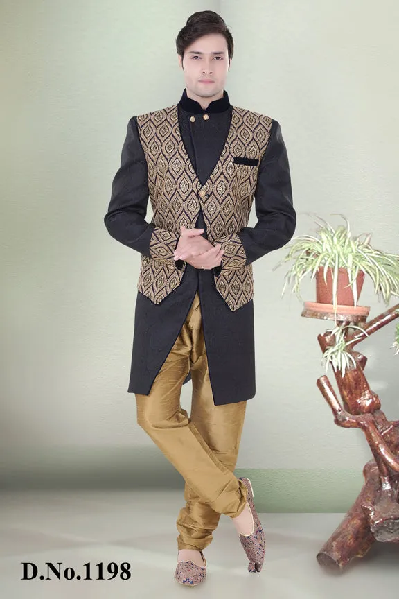 Sherwani (Custom Tailored) - (D.No.-1198)