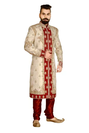 Sherwani (Custom Tailored) - (D.No.-1210)