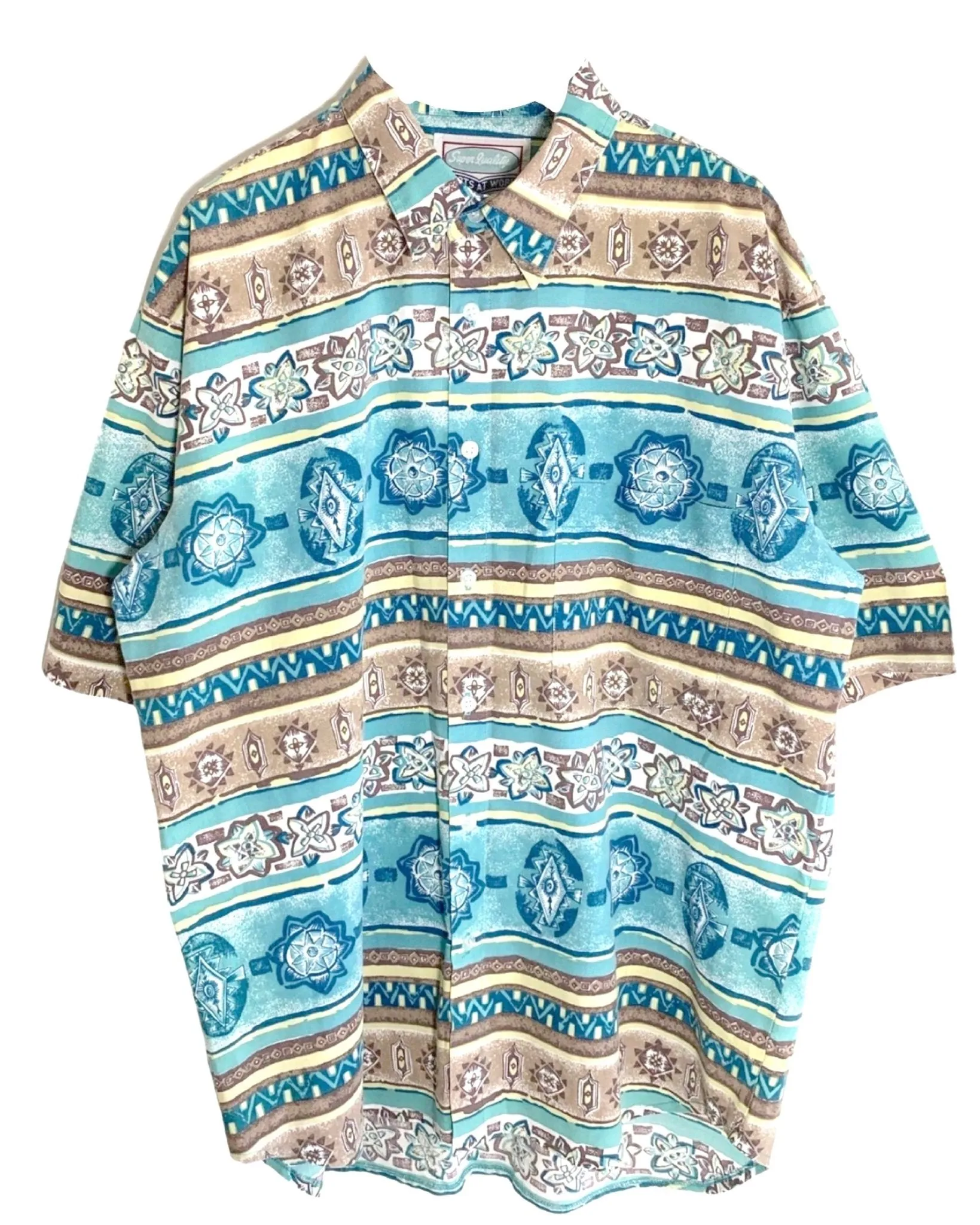 Shirts at Work Vintage Aztec Party Short Sleeve Shirt