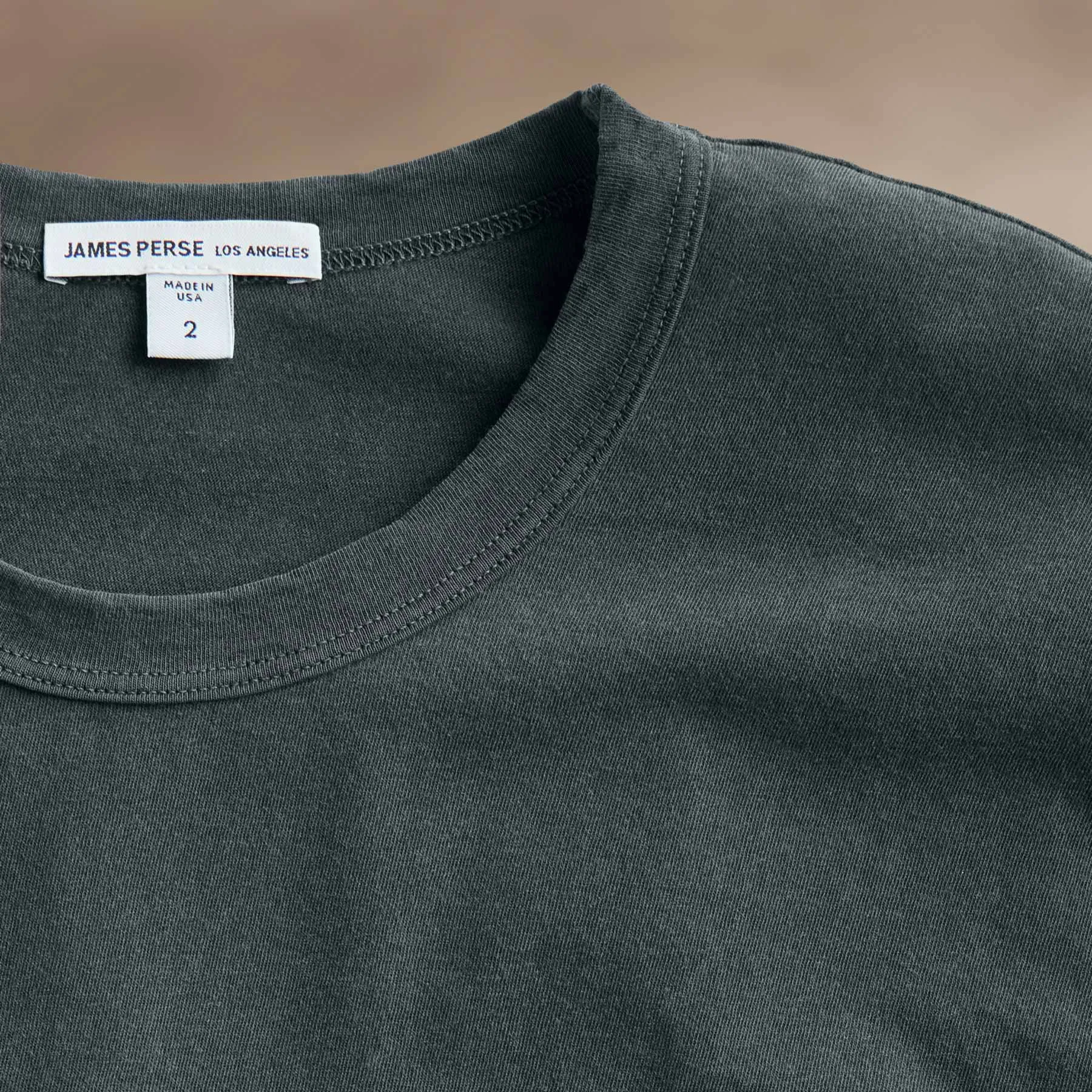 Short Sleeve Crew Neck - Asphalt Pigment