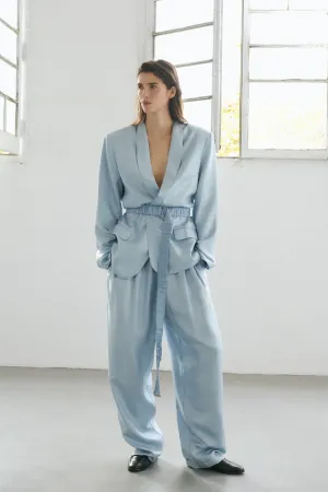 Silk Laundry Twill Miami Blazer - Sky