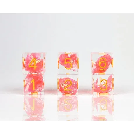 Sirus 6D6 Dice Set: Sharp-Edged - Flamingo