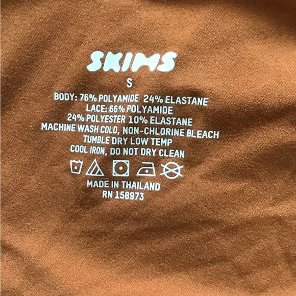 SKIMS Fits Everybody Lace Slip Dress | Bronze | Size S