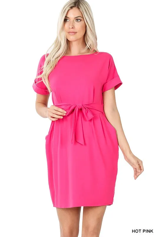 Soft Belted Dress
