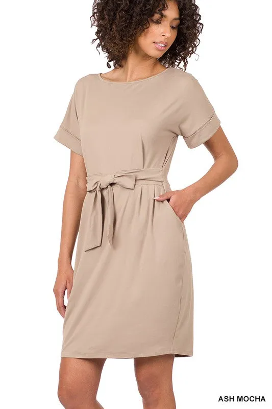 Soft Belted Dress