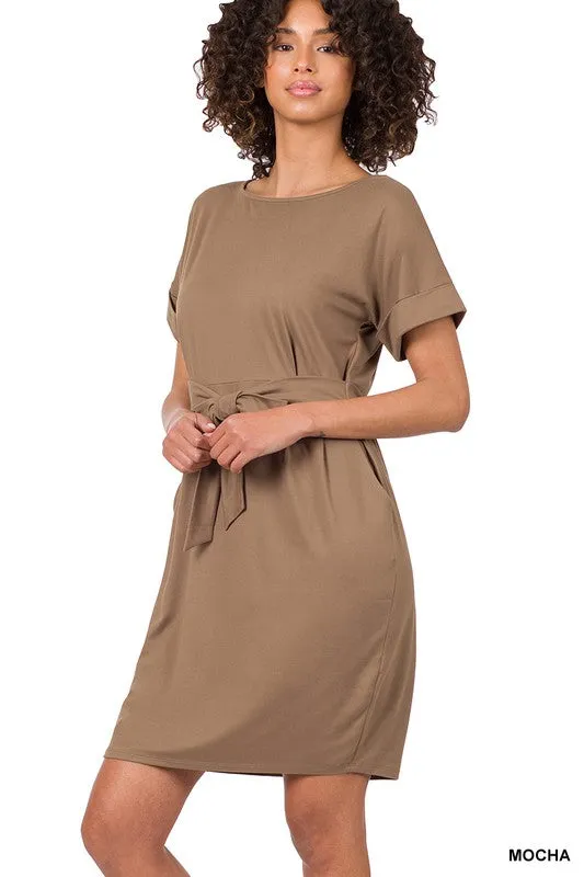 Soft Belted Dress