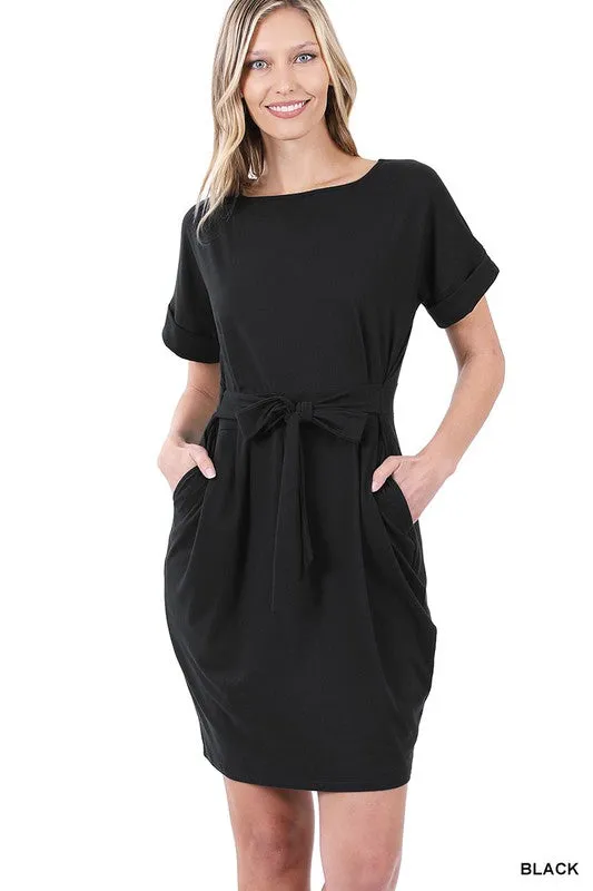 Soft Belted Dress