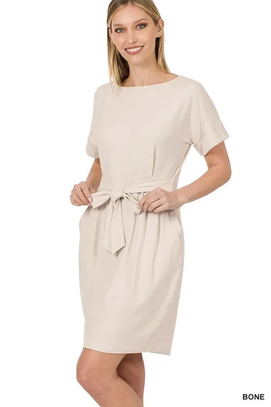 Soft Belted Dress