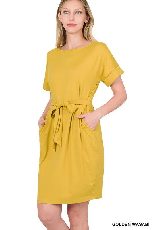 Soft Belted Dress