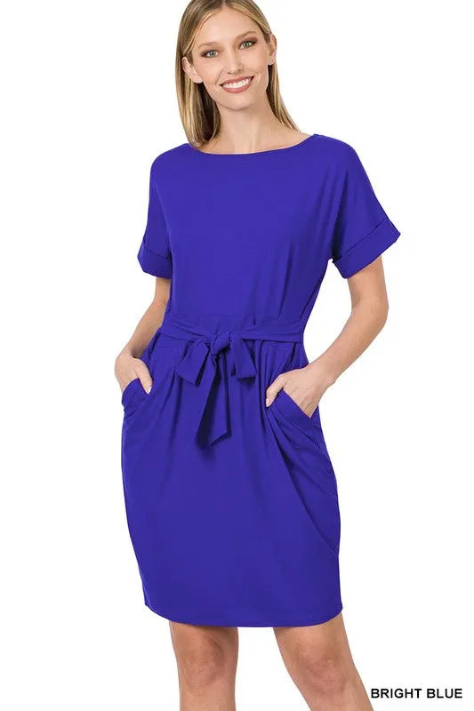 Soft Belted Dress