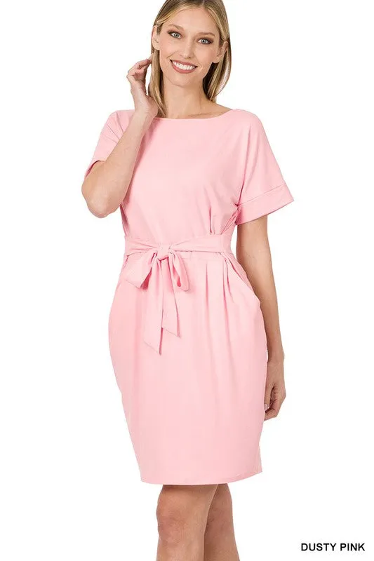 Soft Belted Dress