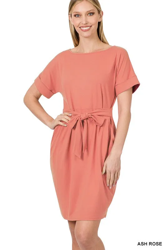 Soft Belted Dress