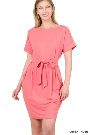 Soft Belted Dress